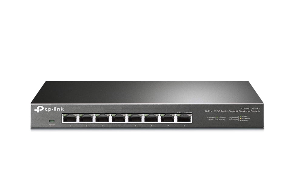 Restored TP-Link TL-SG108-M2 8 Port Multi-Gigabit Unmanaged Network ...