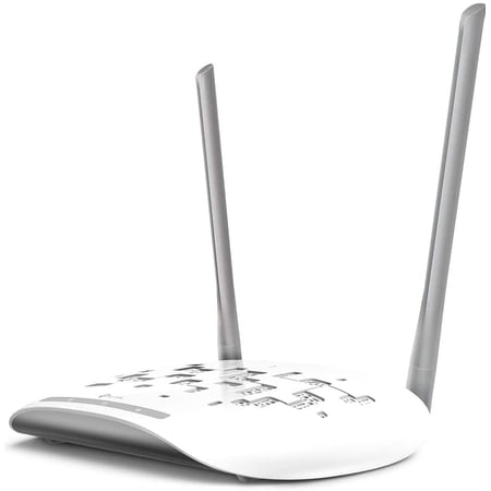 Restored TP-Link WiFi Access Point TL-WA801N, 2.4Ghz 300Mbps, Supports Multi-SSID/Client/Bridge/Range Extender, 2 Fixed Antennas, Passive PoE Injector Included (Refurbished)