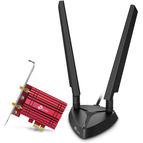 Restored TPLink WiFi 6E AX5400 PCIe WiFi Card (Archer TXE75E), Tri Band Wireless Adapter with Bluetooth 5.2, WPA3, MUMIMO, OFDMA, Heat Sink, LowProfile Bracket, Supports Windows 10(64bit) (is (Refurbished)