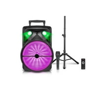 Restored Technical Pro LIT15PKG LIT15PKG Rechargeable 15 Bluetooth DJ Light Speaker Package (Refurbished)