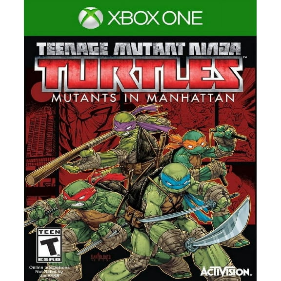 Restored Teenage Mutant Ninja Turtles: Mutants in Manhattan (XboX 1, 2016) Fighting Game (Refurbished)