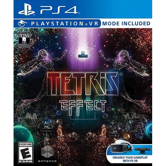 Restored Tetris Effect, Physical/PlayStation 4, Puzzle, Multiplayer, Action, Virtual-Reality, Block-Dropping Game