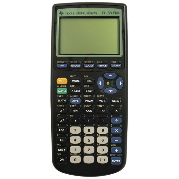 Restored Texas Instruments TI-83 Plus Programmable Graphing Calculator 10 Digit LCD, Black (Refurbished)