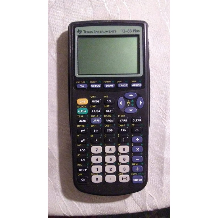 Texas Instruments TI-83 Plus Black Graphing Calculator No Cover
