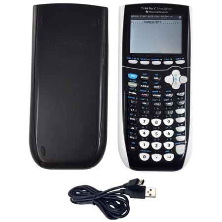 Restored Texas Instruments TI-84 Plus C Silver Edition Graphing Calculator - Black (Refurbished)