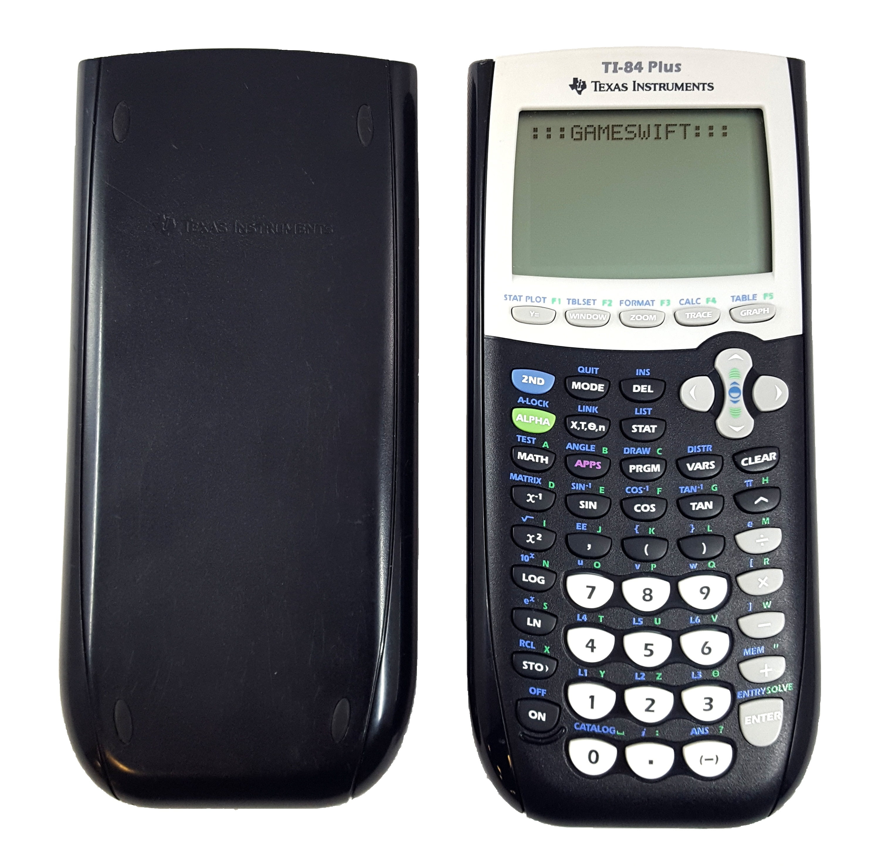 Restored Texas Instruments TI-84 Plus Graphing Calculator Black with Slide Cover (Refurbished)