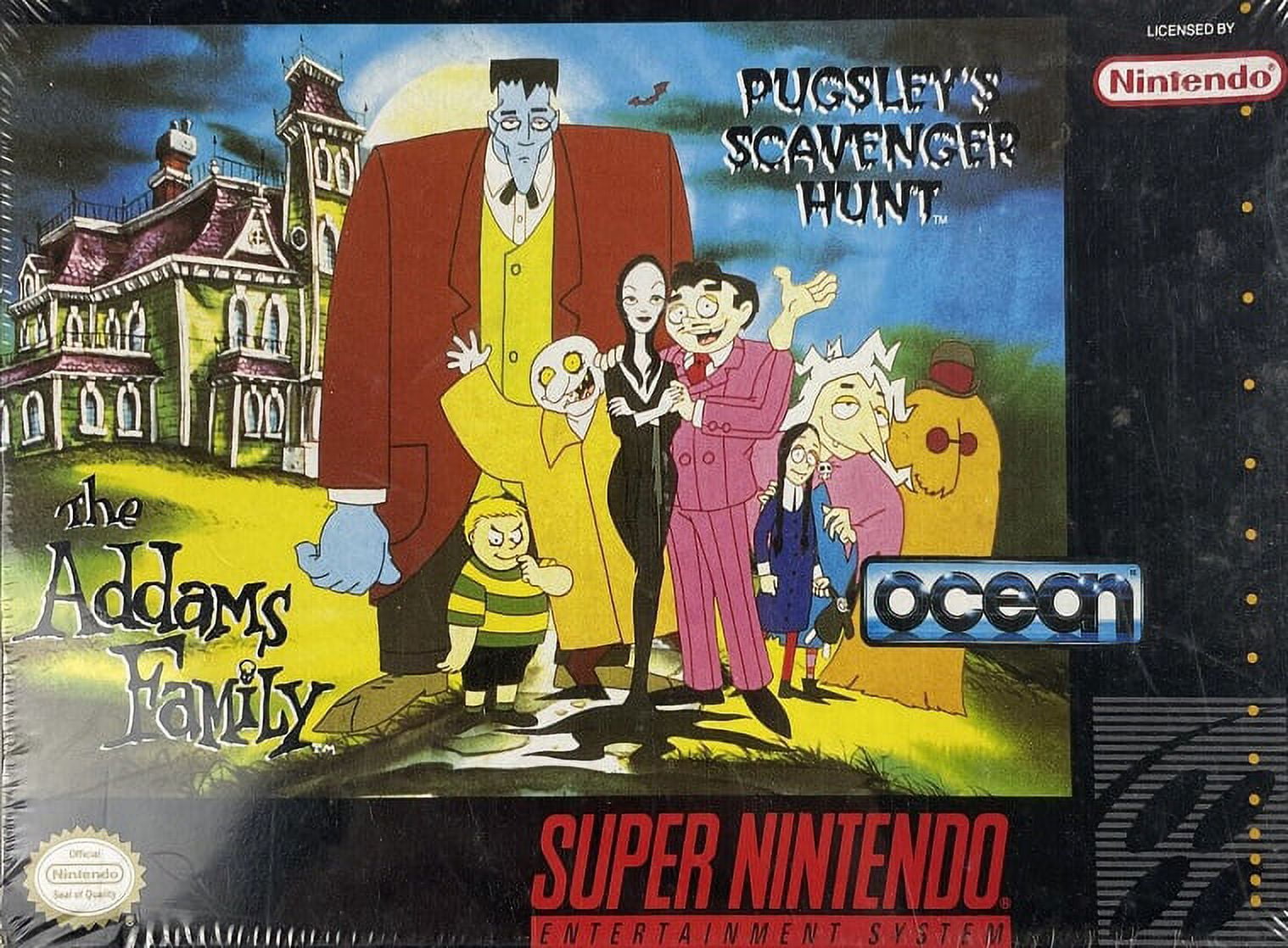 Restored The Addams Family: Pugsley's Scavenger Hunt (Super Nintendo, 1992) SNES Video Game (Refurbished)