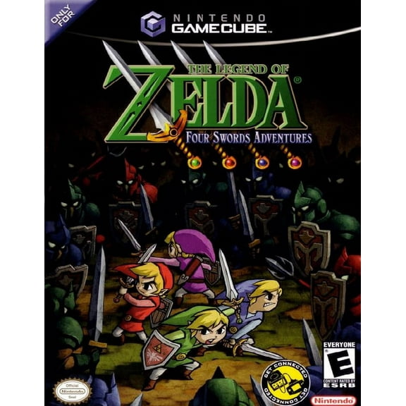Restored The Legend of Zelda: Four Swords Adventures (Nintendo GameCube, 2004) Fighting Game (Refurbished)