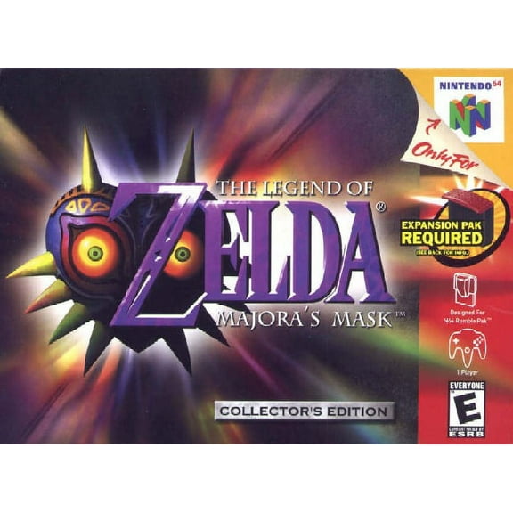 Restored The Legend of Zelda: Majora's Mask Collector's Edition (Nintendo 64, 2000) Video Game (Refurbished)