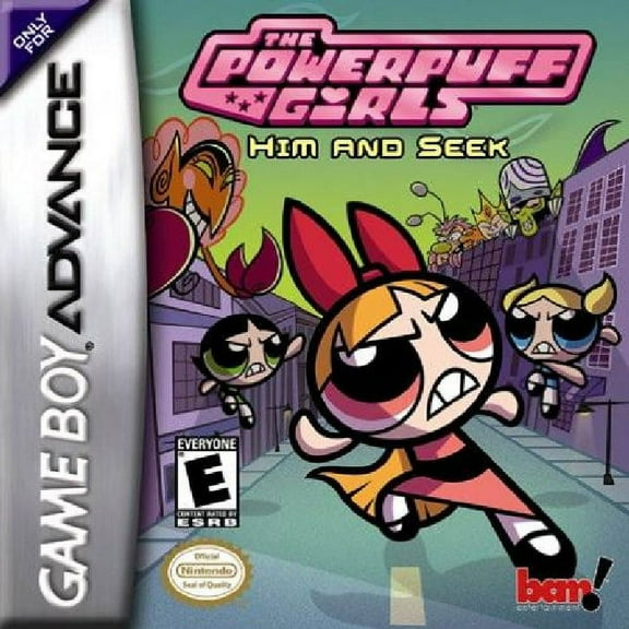 Restored The Powerpuff Girls: Him and Seek (Nintendo GameBoy Advance, 2002) Fighting Game (Refurbished)
