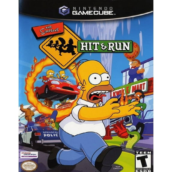 Restored The Simpsons: Hit & Run, by Vivendi Universal Games, Physical/ PlayStation 2, Action & Adventure, Video Game, Parental Controls