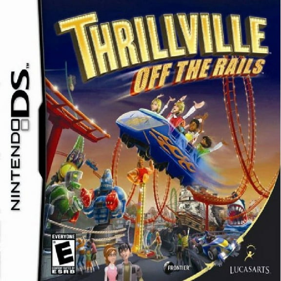 Restored Thrillville: Off the Rails (Nintendo DS, 2007) Theme Park Game (Refurbished)