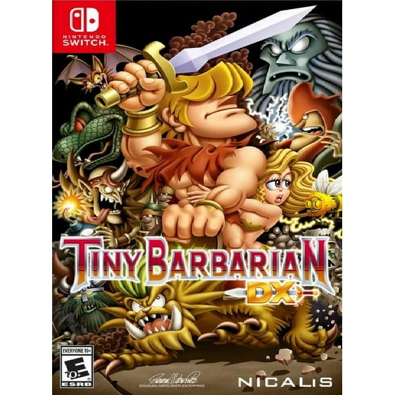 Restored Tiny Barbarian DX (Nintendo Switch, 2017) Fighting Game (Refurbished)
