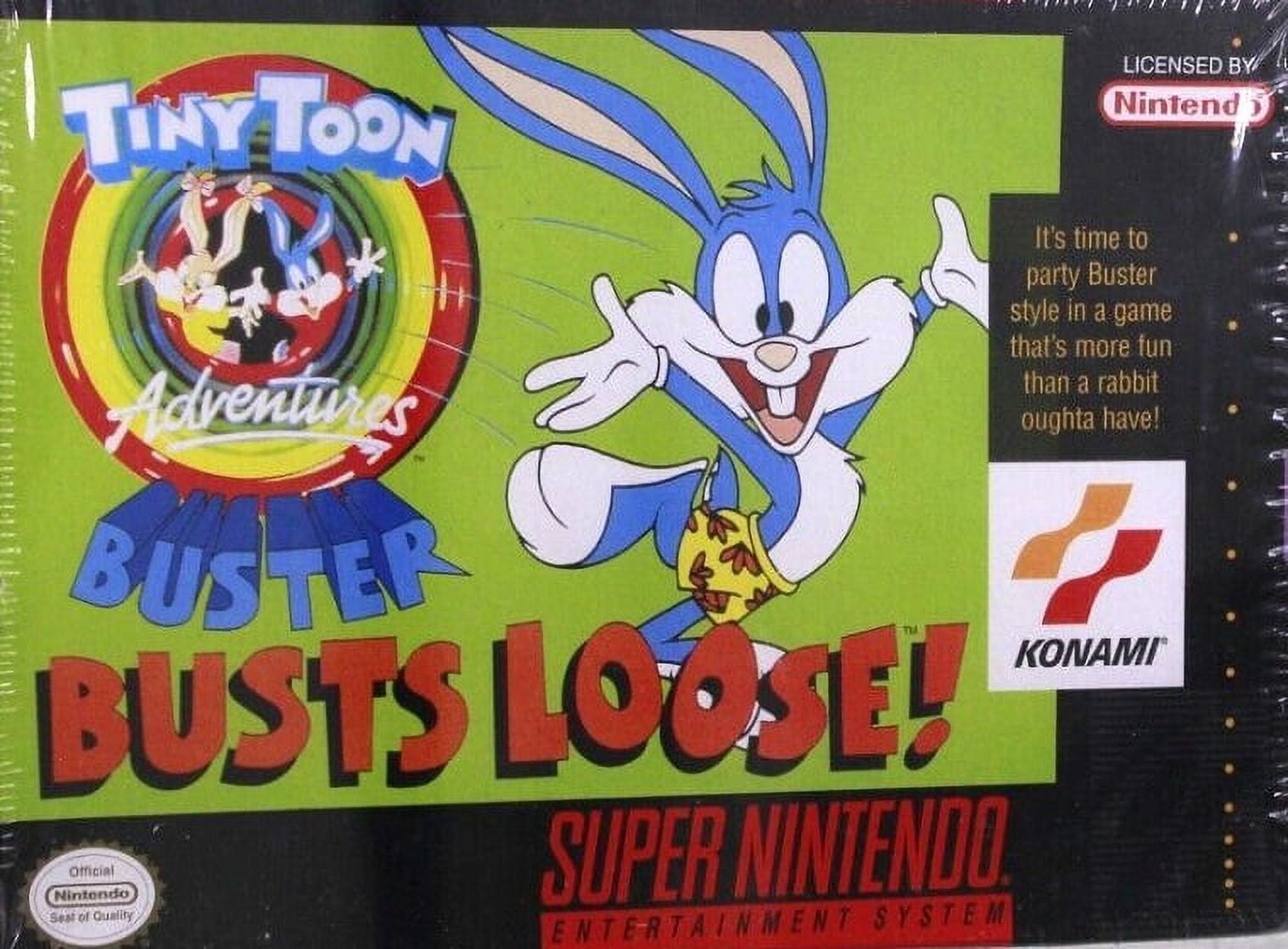 Restored Tiny Toon Adventures Buster Busts Loose (Super Nintendo, 1993
