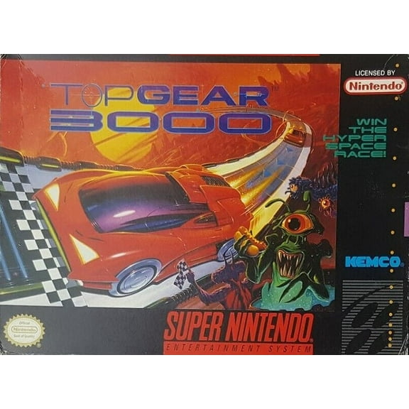 Restored Top Gear 3000 (Super Nintendo, 1995) SNES Racing Game (Refurbished)