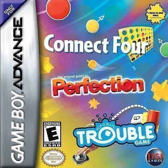 Restored Trouble, Connect Four & Perfection, Physical/Nintendo GameBoy Advance, Board Games, Combo Pack, Parental Controls