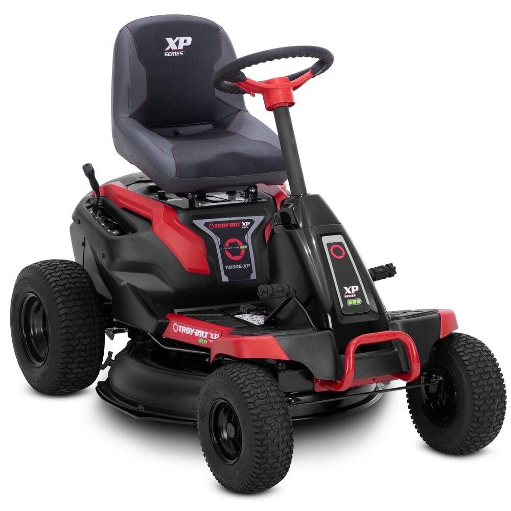 Restored Troy-Bilt TB30E XP 30 in. 56-Volt MAX 30 Ah Battery Lithium-Ion Electric Drive Cordless Riding Lawn Tractor with Mulch Kit Included (Refurbished)