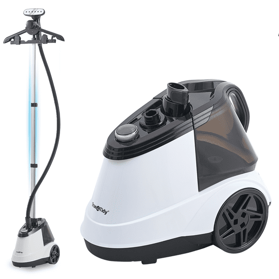 Restored True & Tidy Pro Commercial Heavy Duty Garment Steamer with Extra Large 2.9L Water Tank, White (Refurbished)