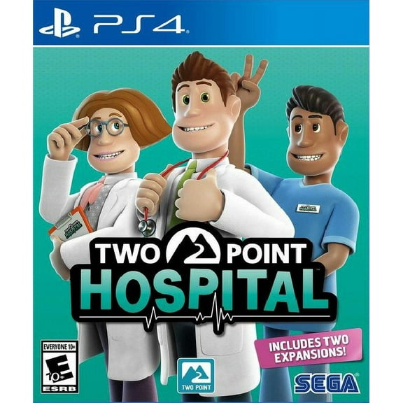 Restored Two Point Hospital (Sony Playstation 4, 2020) Business Simulation Game (Refurbished)