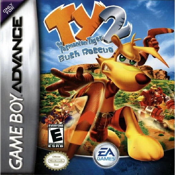Restored Ty the Tasmanian Tiger 2: Bush Rescue (Nintendo GameBoy Advance, 2004) Adventure Game (Refurbished)