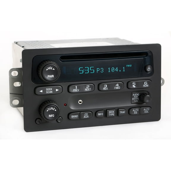 GMC Restored AM FM CD Player Radio with Aux Input for 2003-2005 Trucks, Refurbished