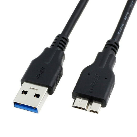 Restored USB 3.0 Cable A Male To Micro B External Hard Drive Cable Blue (Refurbished)