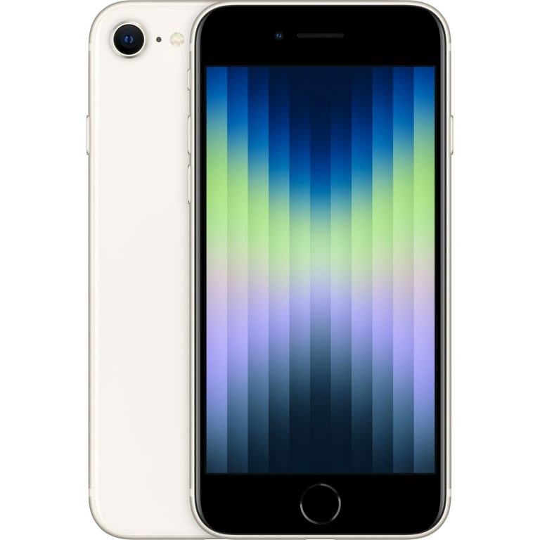 Restored Unlocked Apple iPhone SE 2022 - 5G - 3rd Gen 64GB - White