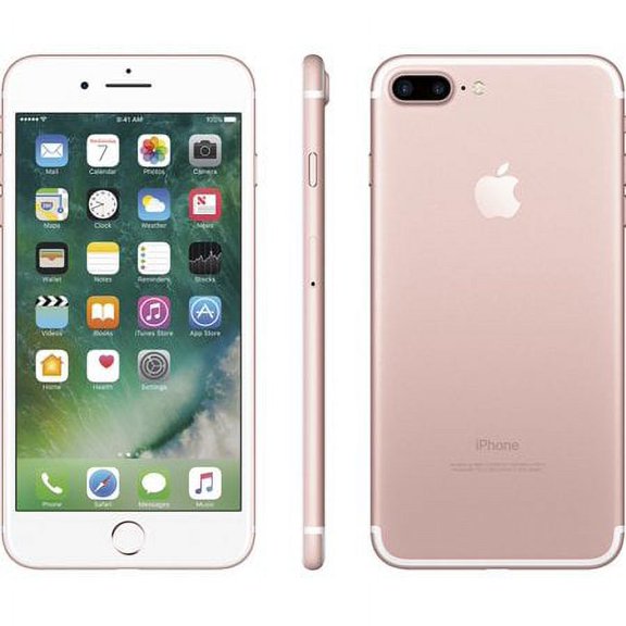 Restored Unlocked Smartphone hone 7 Plus 128GB Rose Gold - Aple (Refurbished)