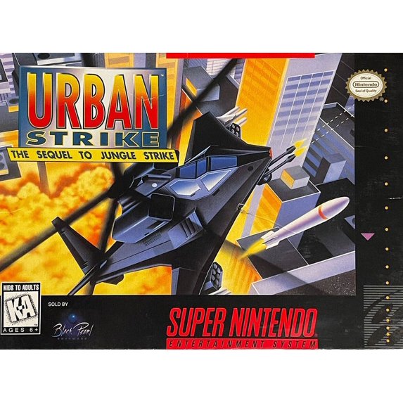 Restored Urban Strike (Super Nintendo, 1994) SNES Shooter Game (Refurbished)
