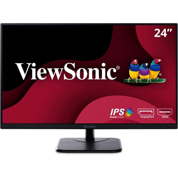 Restored ViewSonic VA2456-MHD 24in IPS 1080p Monitor HDMI DisplayPort