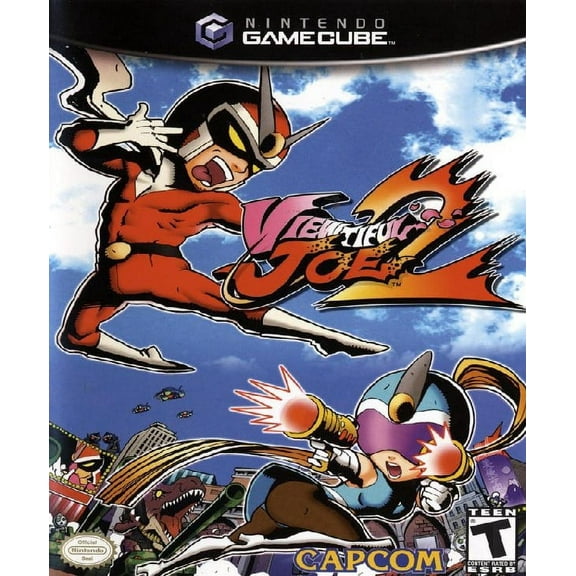 Restored Viewtiful Joe 2 (Nintendo GameCube, 2004) Fighting Game (Refurbished)