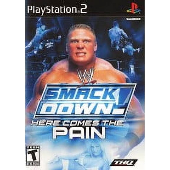 Restored WWE Smackdown Here Comes The Pain by THQ Nordic for PS2 Playstation 2, Rating Pending