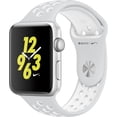thumbnail image 1 of Restored Watch Nike+ Series 2 42mm Apple Silver Aluminum Case Pure Platinum/White Nike Sport Band MQ192LL/A (Refurbished), 1 of 2