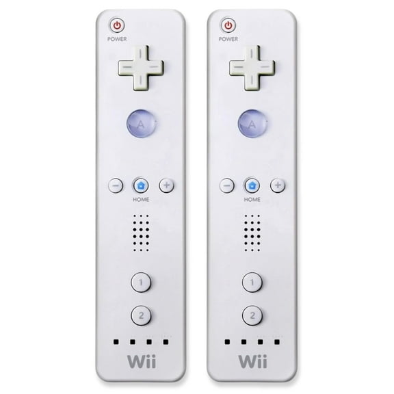 Wii Classic Remote - Wireless Bluetooth Game Controller, White 2 Pack