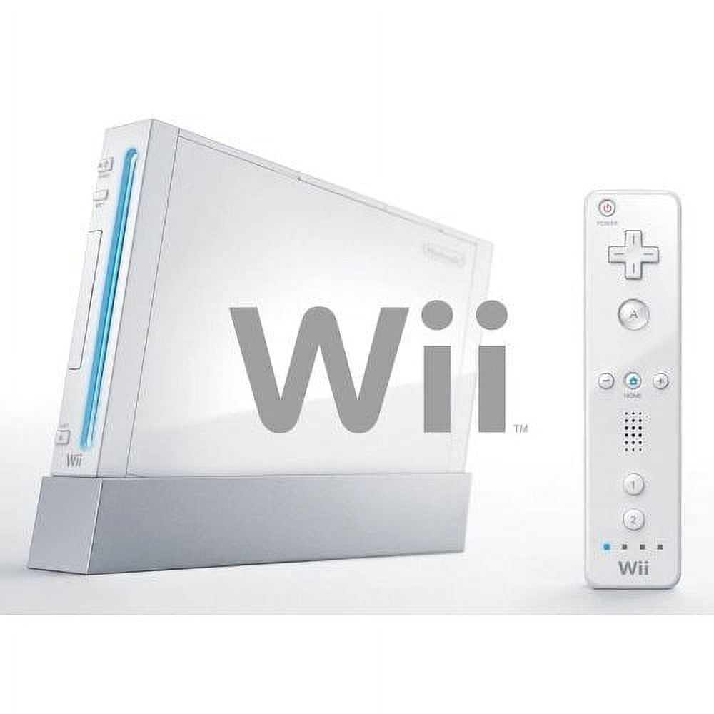 Restored Wii Console White - 1 Remote - New Super Mario Bros