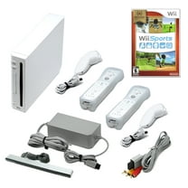 Restored Wii Console White - Two Voomwa Remotes - Wii Sports (Refurbished)