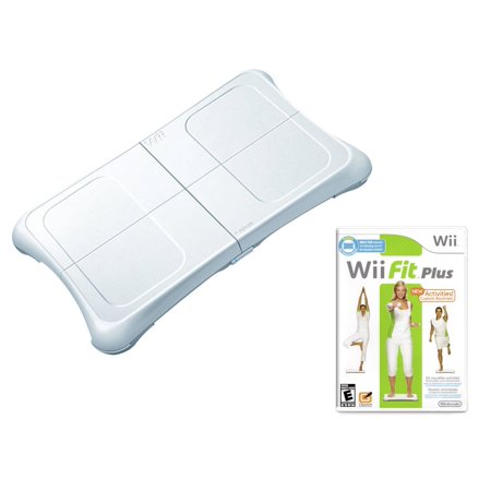 Wii Fit Plus with Balance Board for Nintendo, White, (Restored)