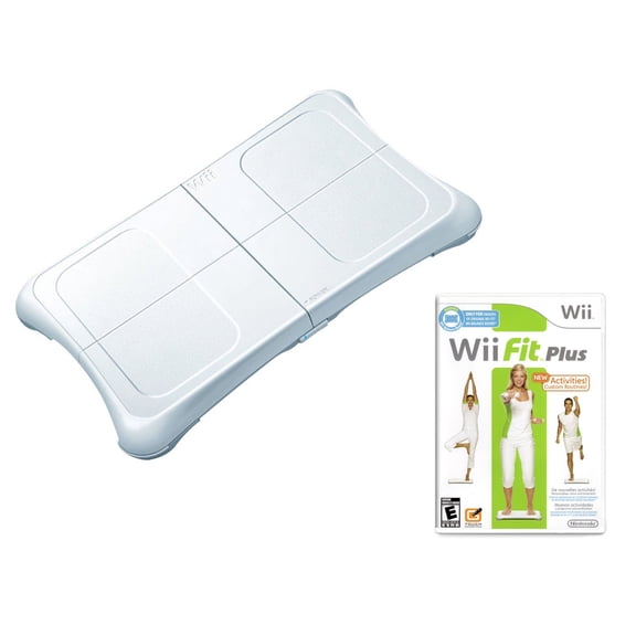 Wii Fit Plus with Balance Board for Nintendo, White, (Restored)