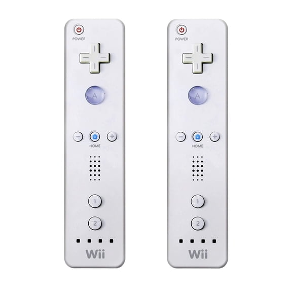 Restored Wii Remote White 2 Pack (Refurbished)