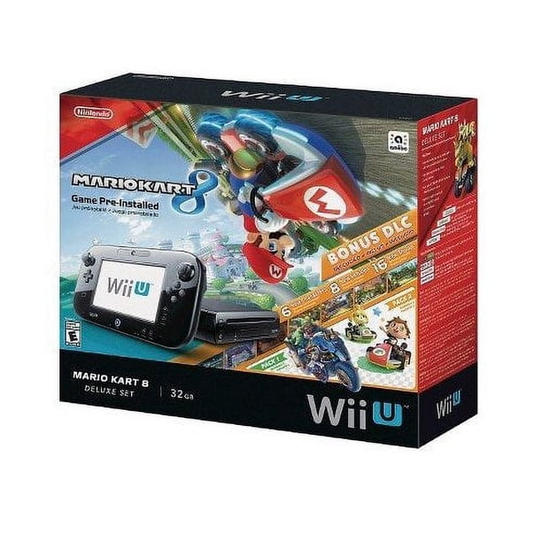 Nintendo, Mario Kart 8 Deluxe Set with DLC, Wii U bundle, Black