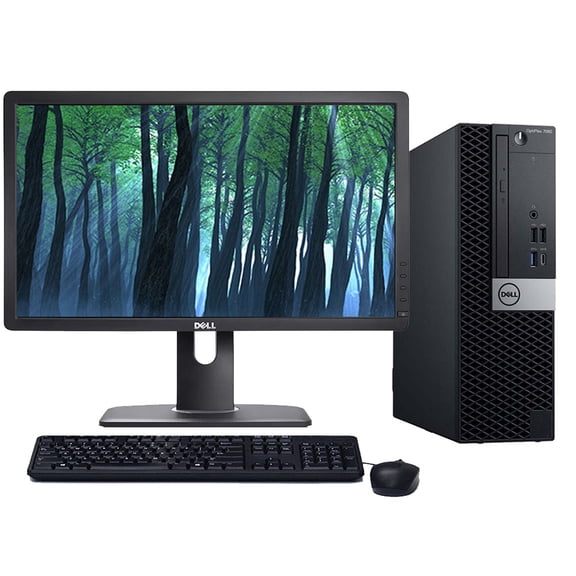 Restored Windows 11 Dell OptiPlex 7060 SFF PC | Hexa-Core i5 8th gen CPU | 8GB RAM | 256GB SSD | 22" LCD | (Refurbished)