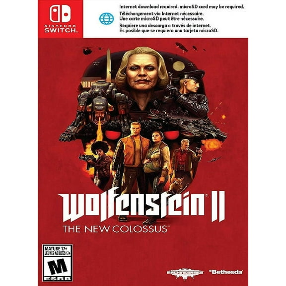 Restored Wolfenstein II: The New Colossus (Nintendo Switch, 2018) (Refurbished)