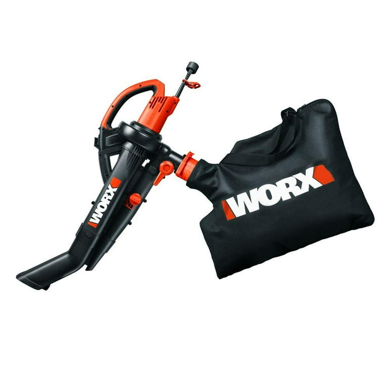Worx 120 MPH 350 CFM 12 Amp Electric Leaf Blower/Mulcher/Vac with Metal Impeller