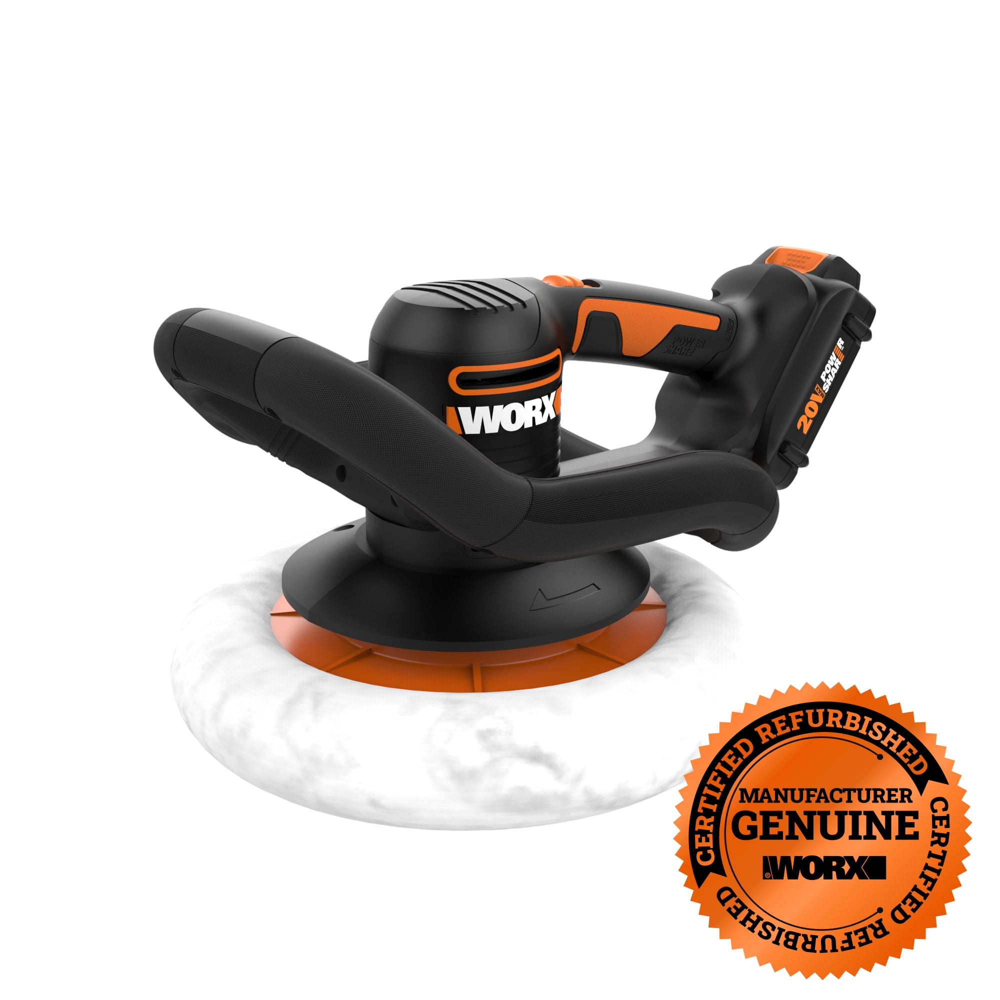 Restored Worx WX856L 20V Power Share 10" Cordless Polisher & Buffer (Refurbished)