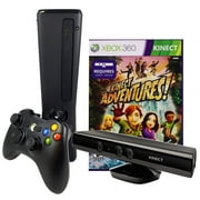 Restored Microsoft Xbox 360 Slim 4GB Console with Kinect Sensor and Kinect Adventures Game