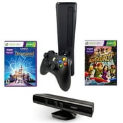 Restored Microsoft Xbox 360 Slim 4GB Console with Kinect Sensor, Black