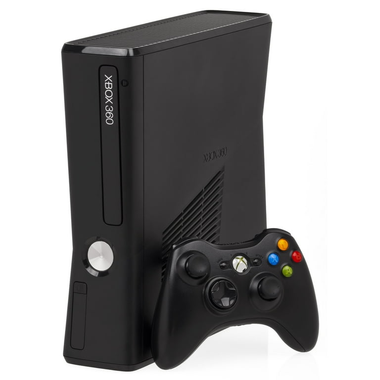 Restored Xbox 360 System Model S Black 4GB (Refurbished) 