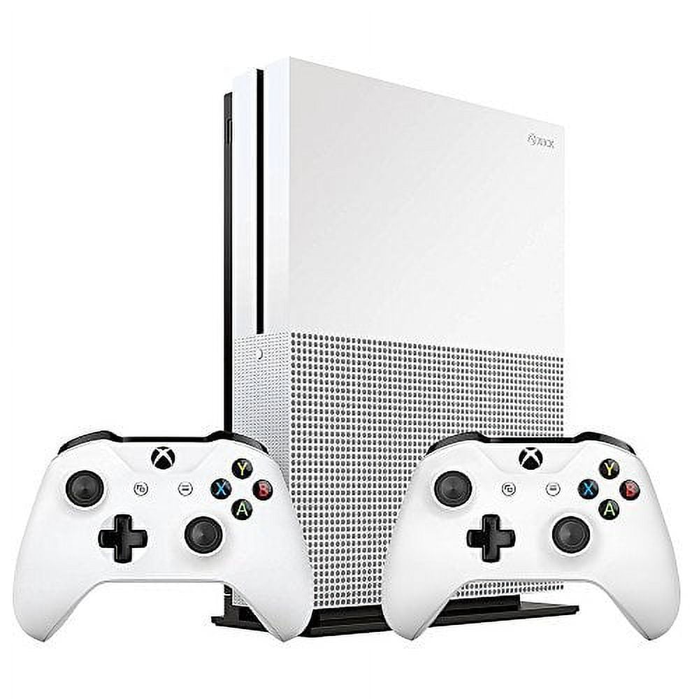 Xbox One S 1TB Video Game Console with Two Wireless Controllers, White
