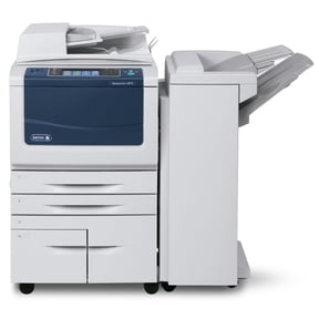 Restored Xerox WorkCentre 5890 Tabloid-Size Mono Laser Multifunction Copier – 90ppm, Copy, Print, Scan, 2 Trays, High-Capacity Tandem Tray, Stand