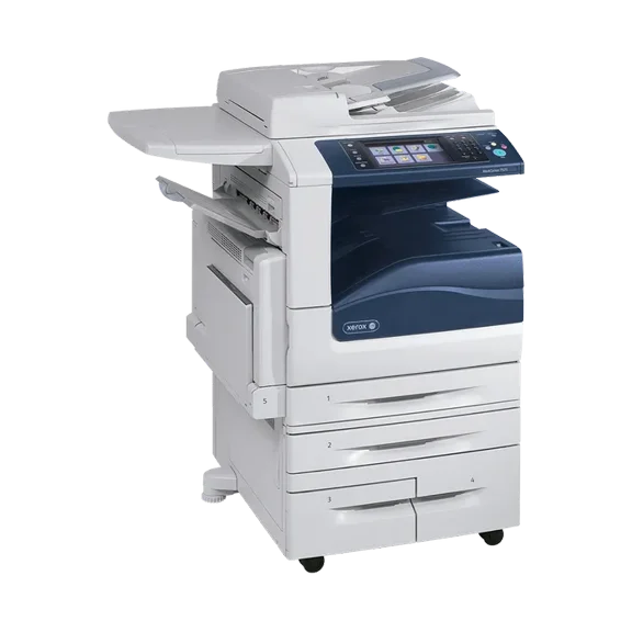 Restored Xerox WorkCentre 7535 Tabloid/Ledger-Size Color Laser Multifunction Copier – 35ppm, Copy, Print, Scan, Network, Auto Duplex, 1200 × 2400 dpi, 2 Trays, Stand